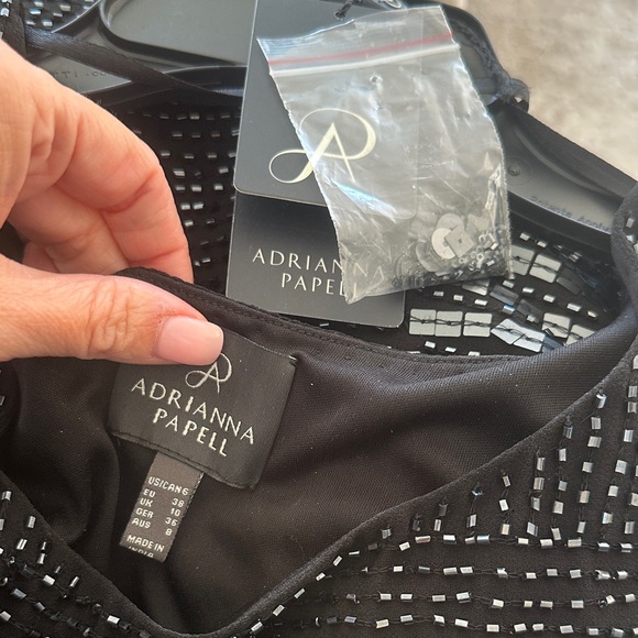 Adrianna Papell Black and Silver Sequin Dress - Picture 5 of 5